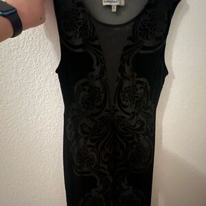 Bailey Blue Black Patterned Mini Dress